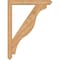 Ekena Millwork Funston Arts and Crafts Smooth Bracket w/ Offset Brace, Western Red Cedar, 5 1/2"W x 36"D x 48"H BKT0604X36X48FST03SWR - alternate 3